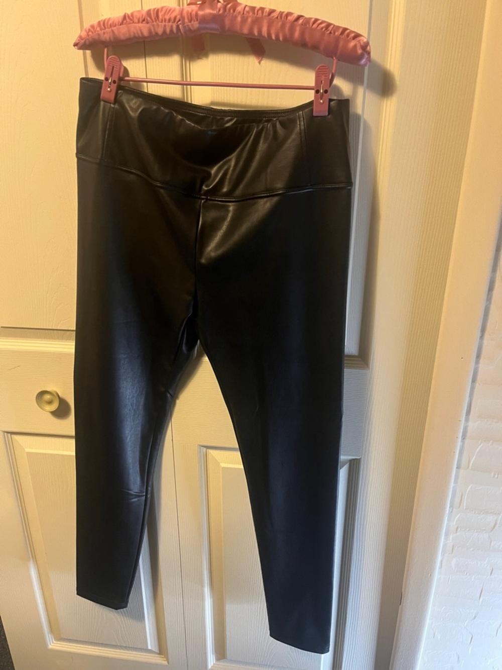 bp Black Faux Leather Leggings